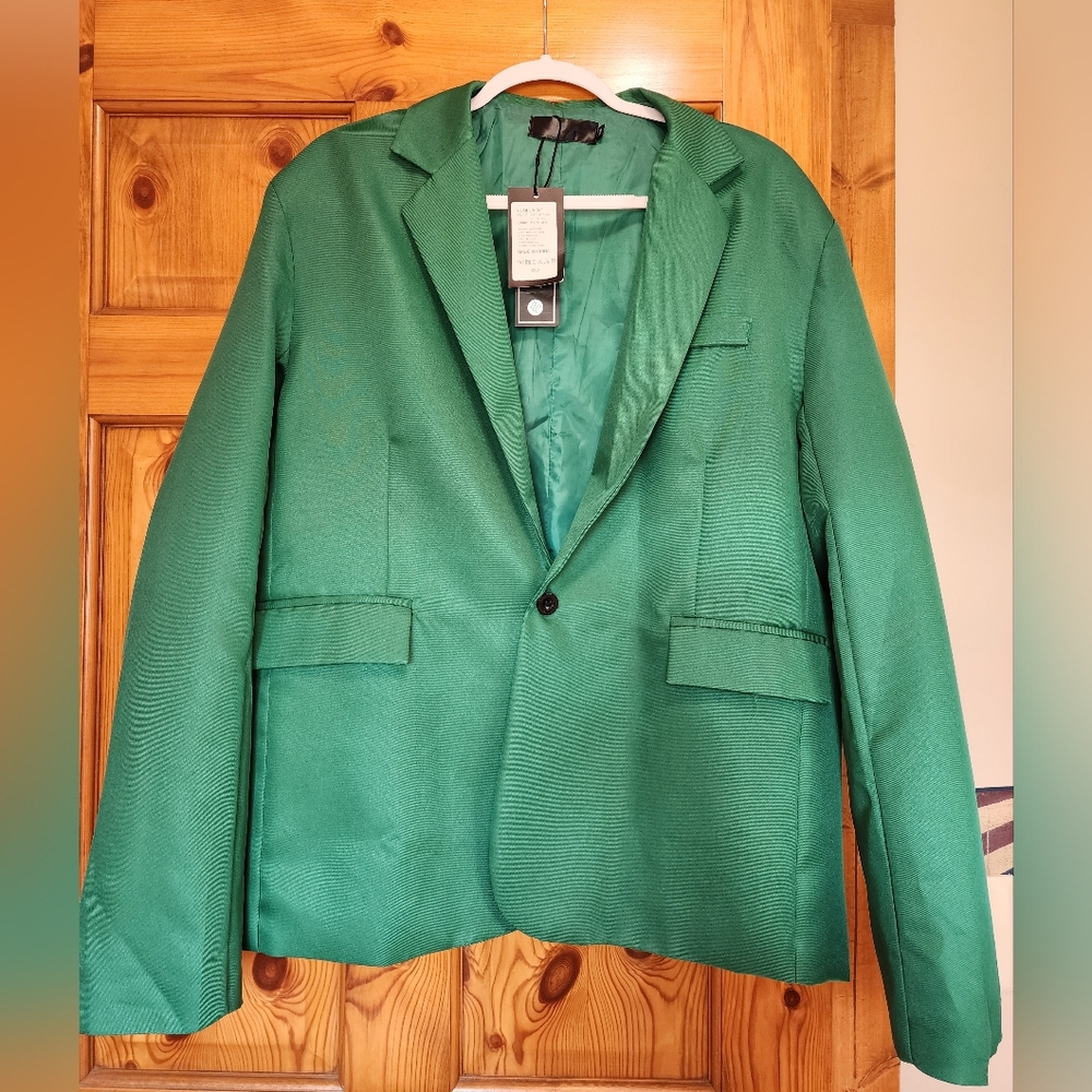 Elegant Yunclos Green Women's Blazer, Size 3x